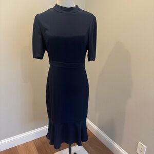 High Neck Silk Midi Dress Gaala